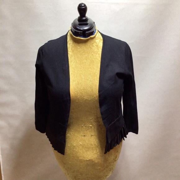 Tommy Hilfiger Black Cardigan Sweater, Size Medium - Picture 1 of 10